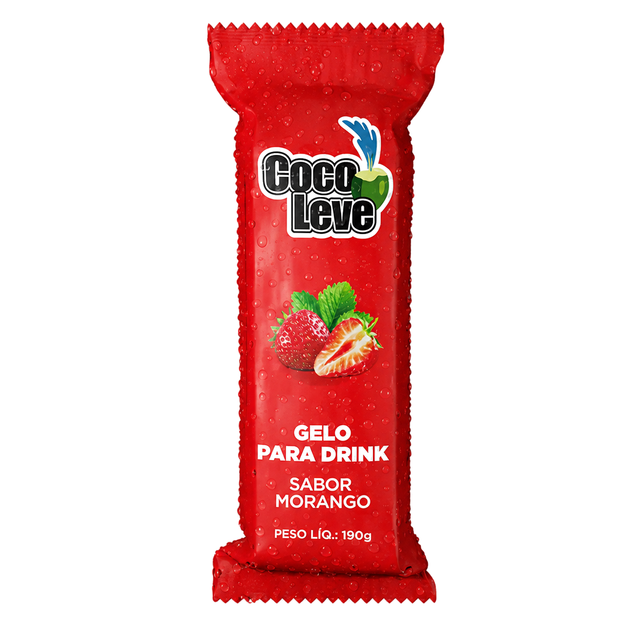 Gelo de Morango Coco Leve 190g