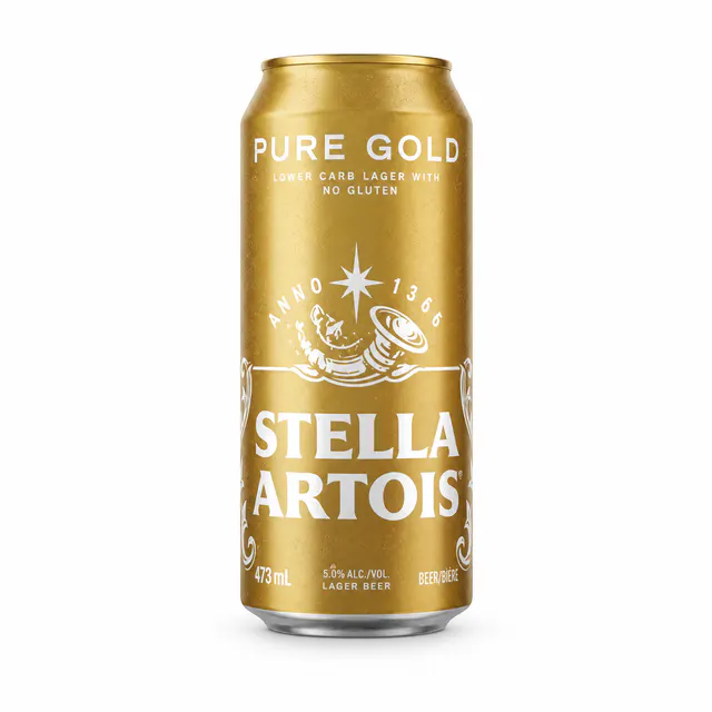 Cerveja Stella Pure Gold 473ml