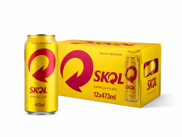 Cerveja Skol 473ml (Pack com 12)
