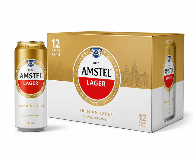 Cerveja Amstel 473ml (Pack com 12)
