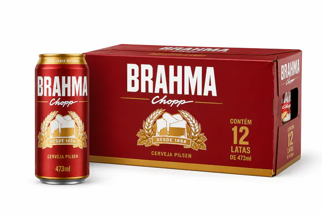 Cerveja Brahma 473ml (Pack com 12)