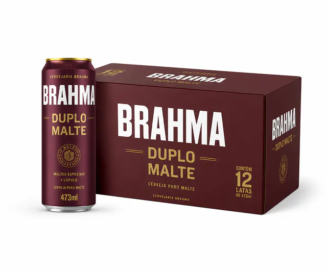 Cerveja Brahma Duplo Malte 473ml (Pack com 12)