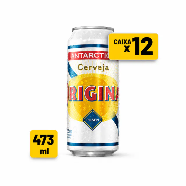 Cerveja Antarctica Original 473ml (Pack com 12)