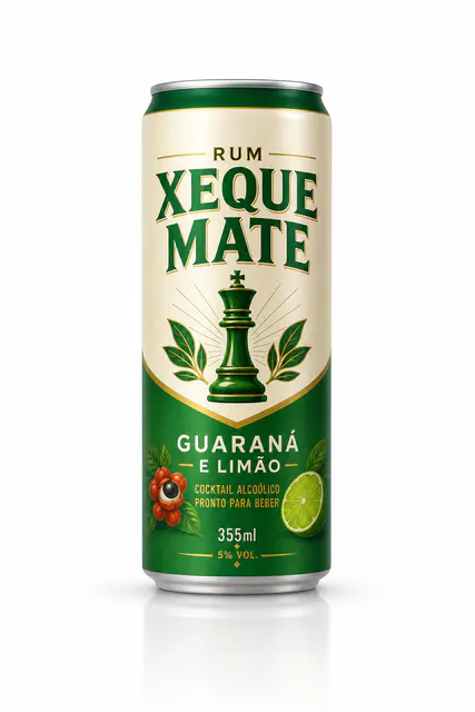 Rum Xeque Mate Guaraná e Limão 355ml