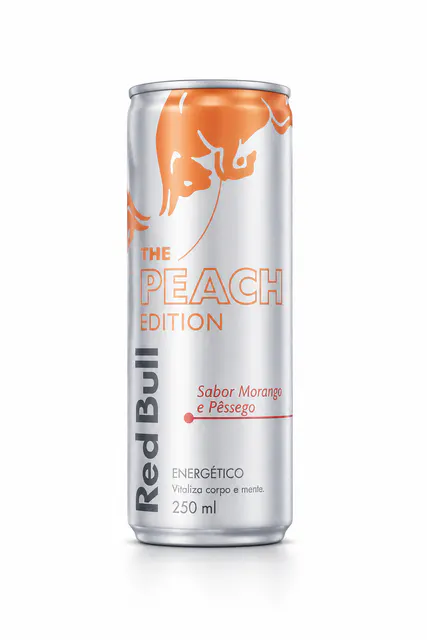 Energético Red Bull Morango e Pêssego 250ml