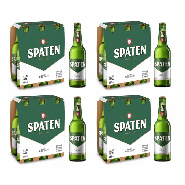 Cerveja Spaten Long Neck 355ml (Caixa com 24)